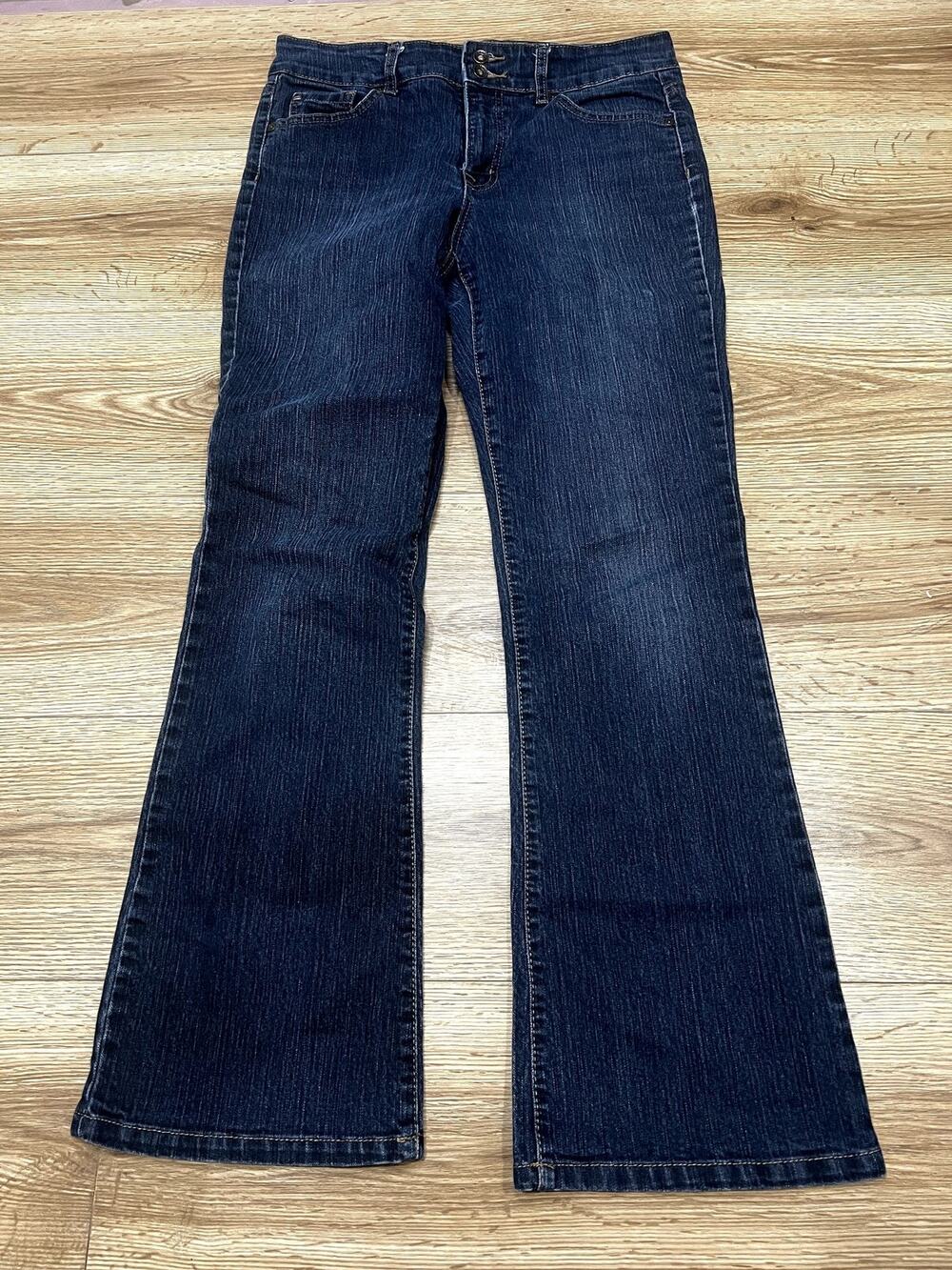Bandolino Arianna Women's Dark Wash Flared Jeans Size 10 () (A73)